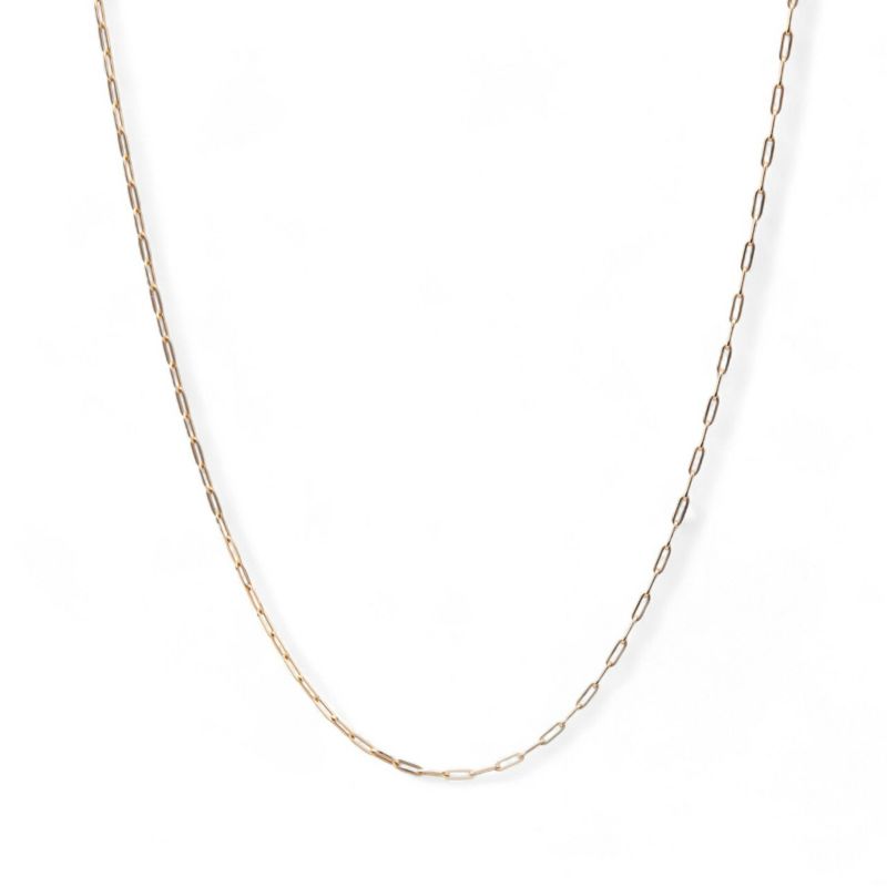 中空ペーパークリップチェーン 0.45mm/1.6mm 50cm K18