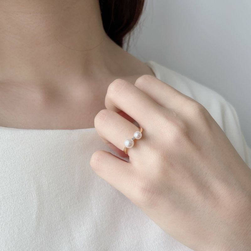 真珠リング　指輪 プラチナアコヤ真珠リング（8mm）(LFR227)|TSUTSUMI（ジュエリーツツミ