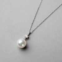 あこや真珠 ペンダント7.5-8.0mm K18WG/K18YG | あこや真珠