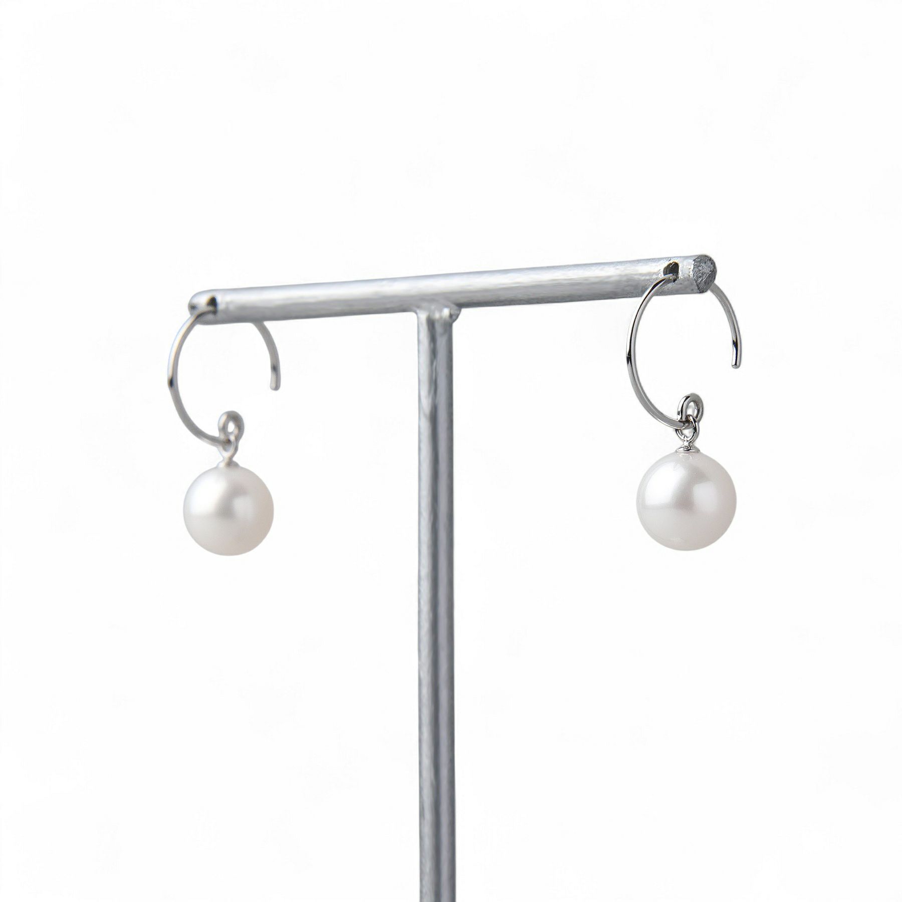 あこやリングフックピアス　7.5-8.0mm