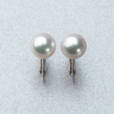 オーロラ花珠真珠 イヤリング8.0-8.5mm K14WG | 花珠真珠ピアス