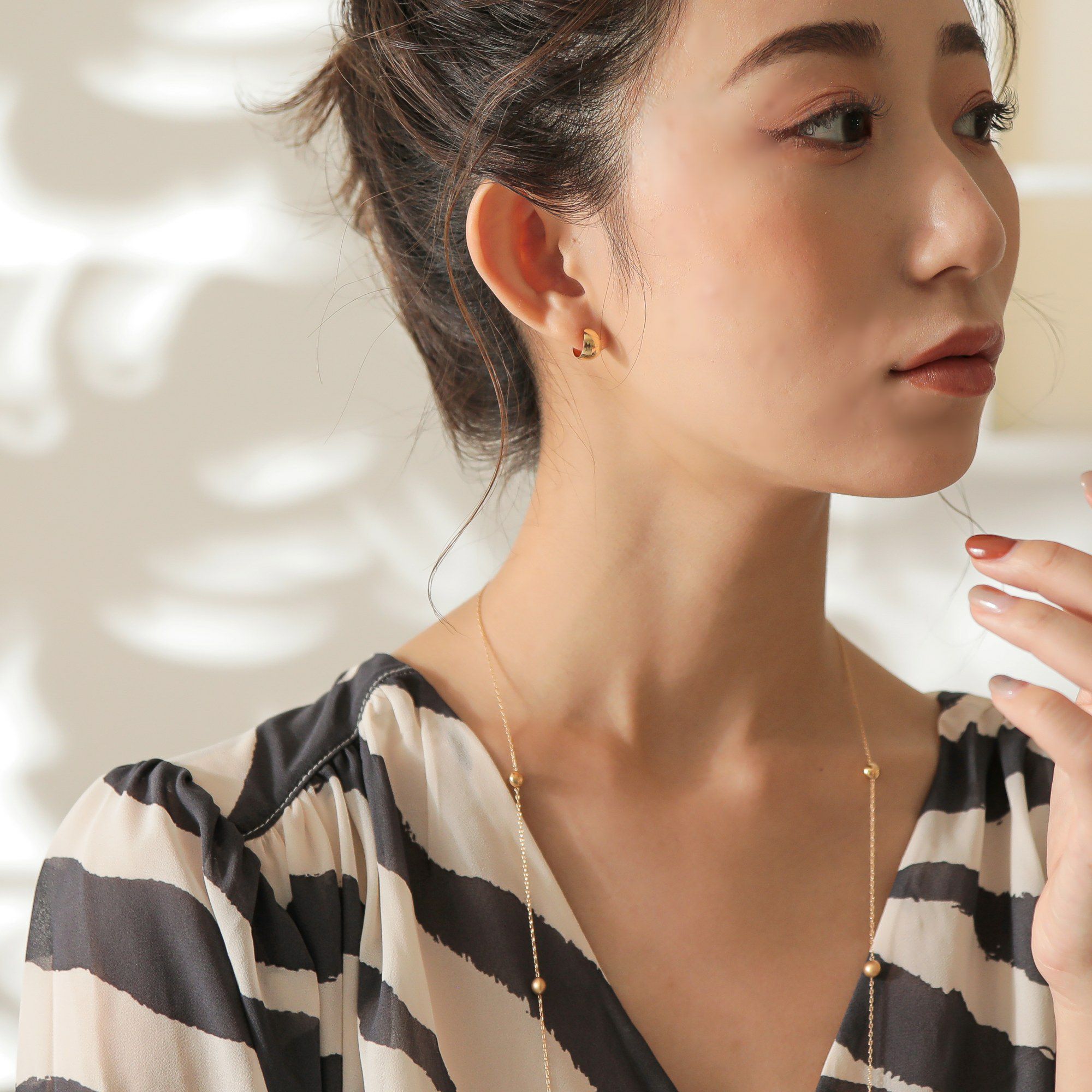 フープピアス K18