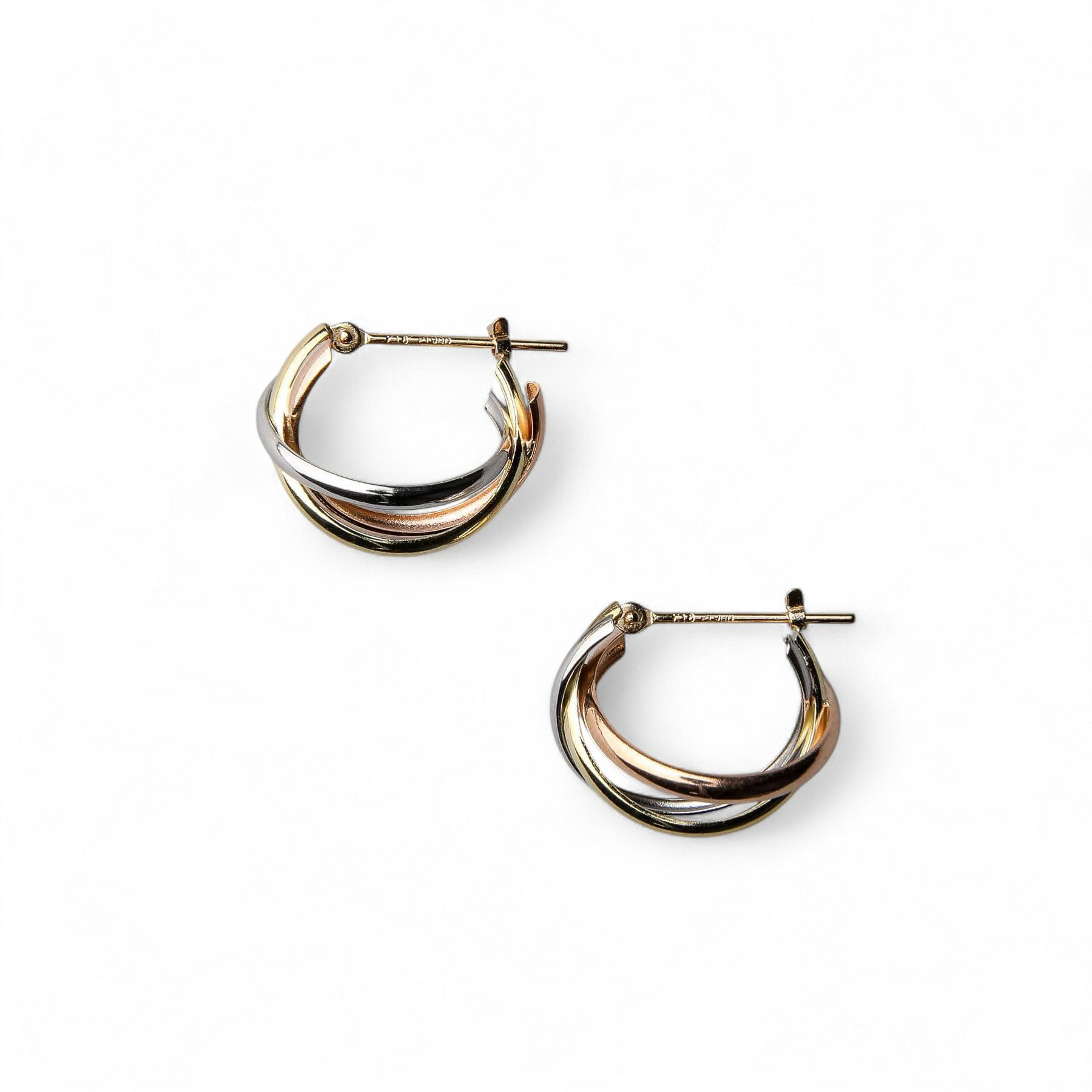 フープピアス トリニティPT900/K18YG/K18PG 3カラー