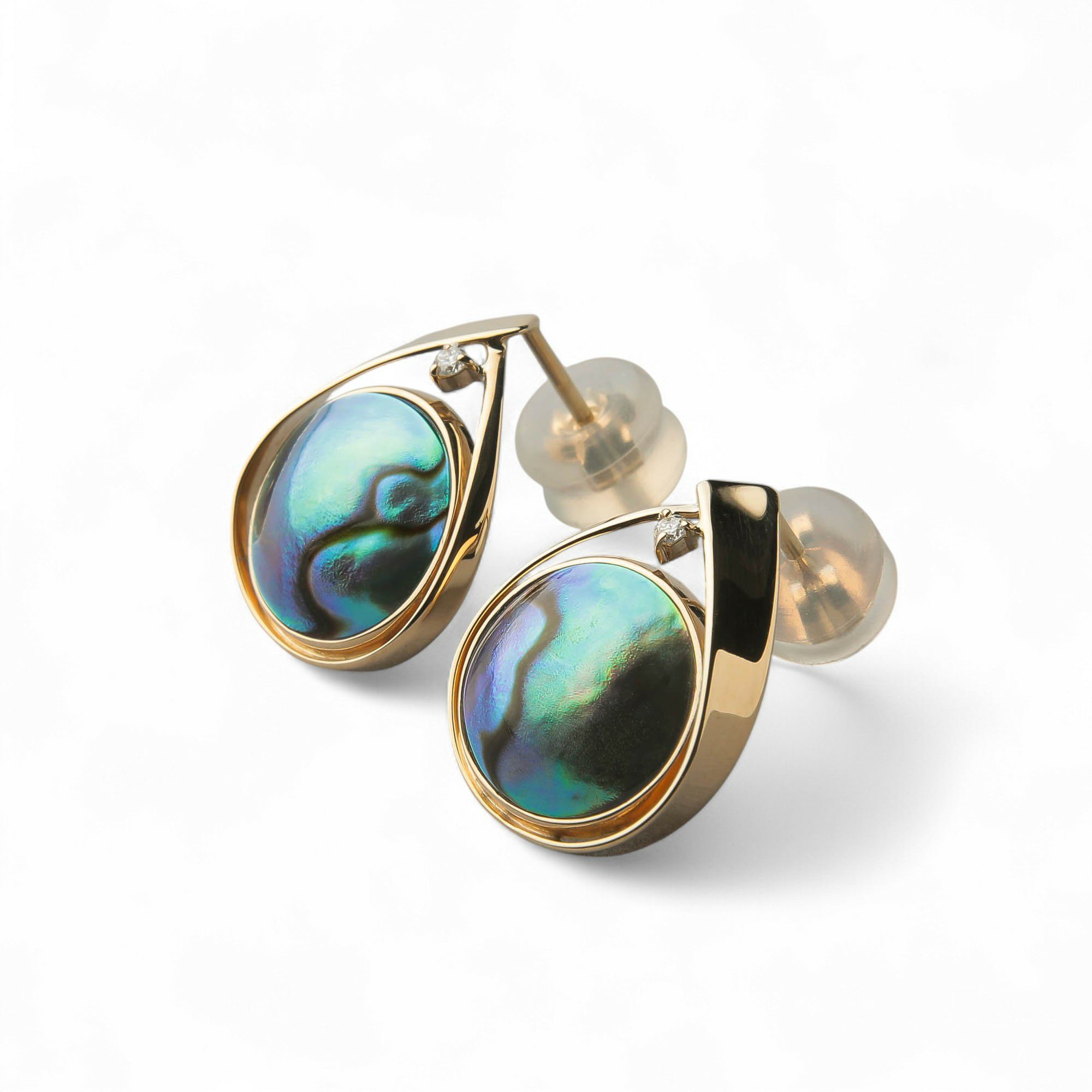 アワビ真珠　ピアス　10mmUP YG