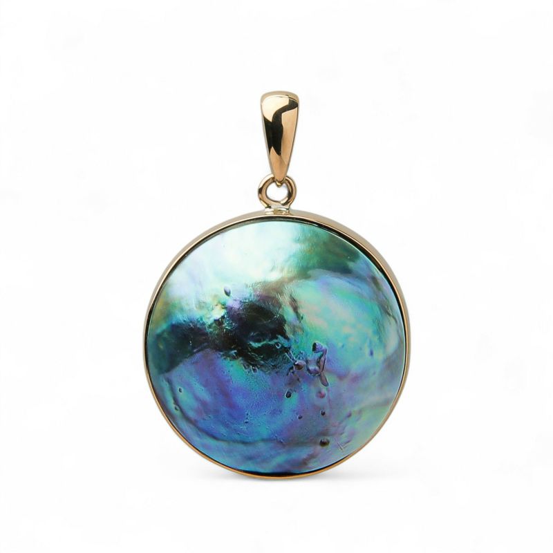 アワビ真珠　ペントップ　17mmUP YG