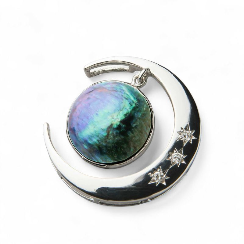 アワビ真珠　ペントップ　11mmUP WG クレセント