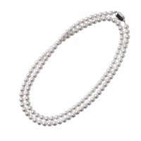 オーロラ天女 ロングネックレス　6.5-7.0mm　80cm