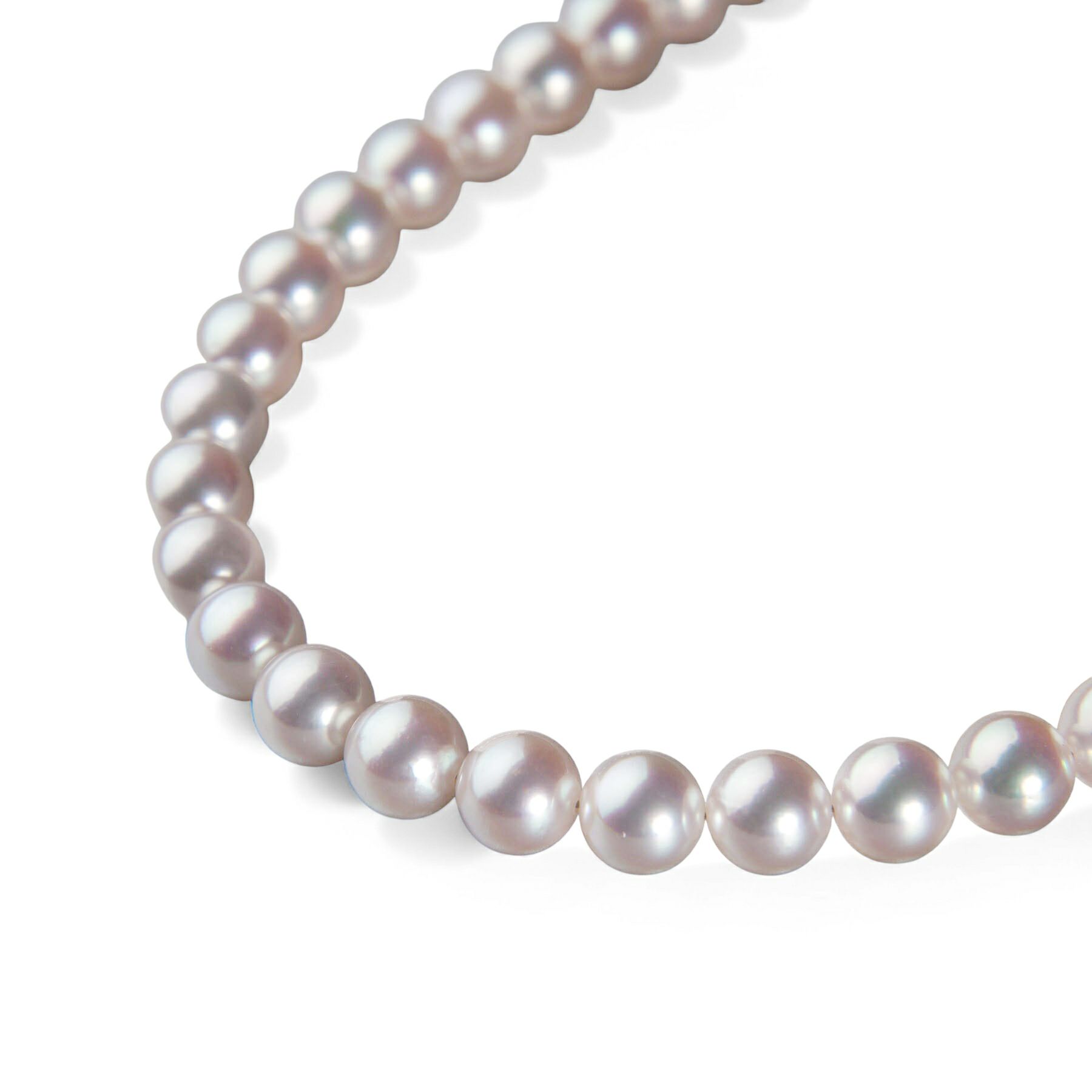 オーロラ天女 ロングネックレス　6.5-7.0mm　80cm