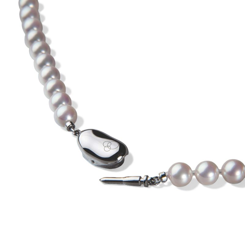 オーロラ天女 ロングネックレス　6.5-7.0mm　80cm