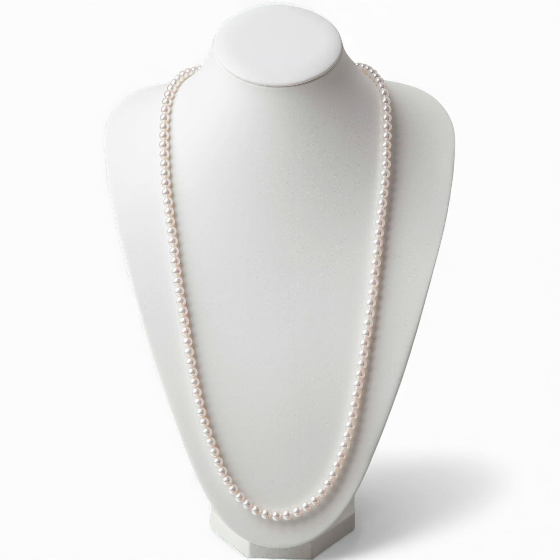 オーロラ天女 ロングネックレス　6.5-7.0mm　80cm