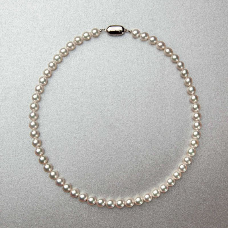 あこや真珠 ネックレス7.5-8.0mm -特選真珠認定品- | 7.0-8.0mm