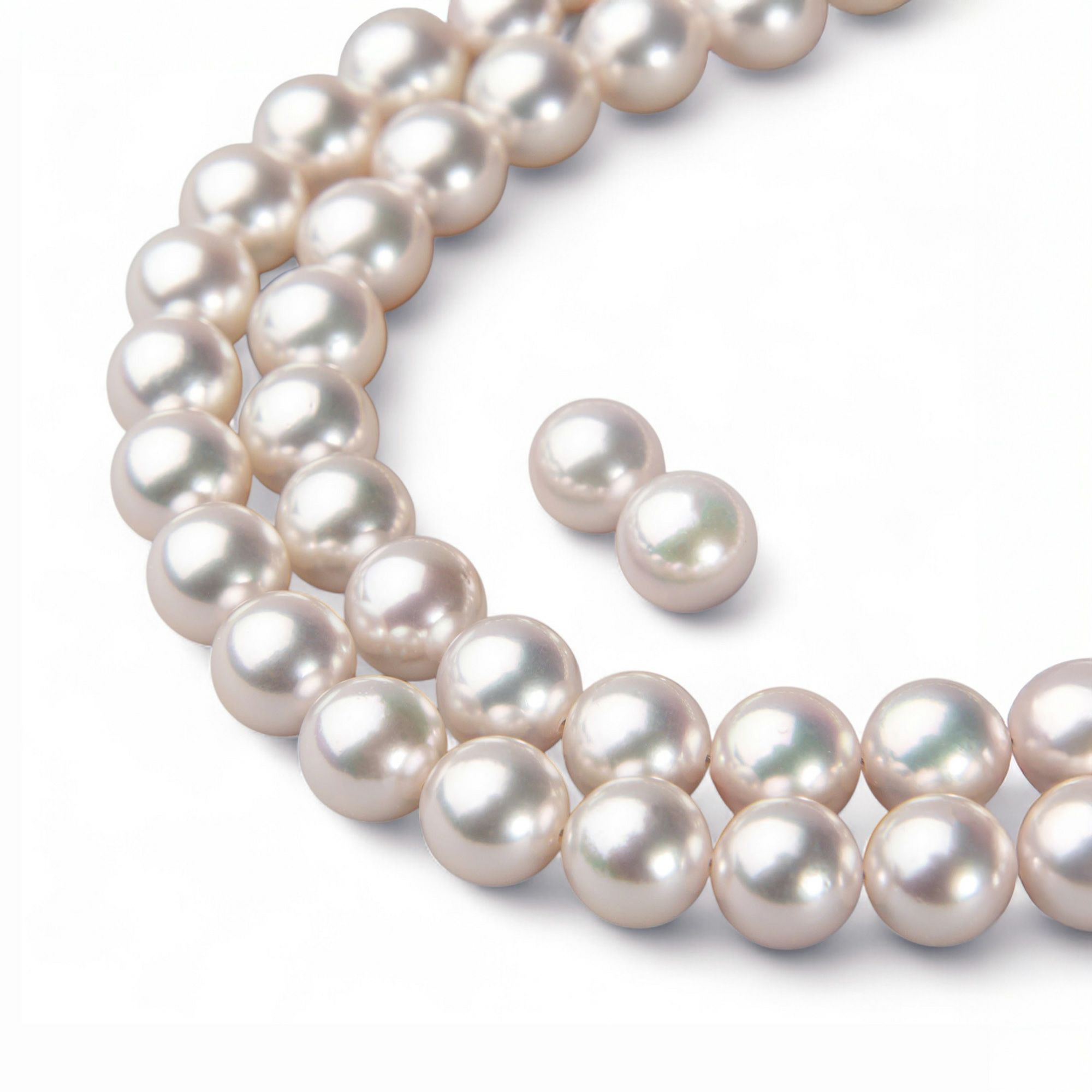 花珠真珠 ネックレスセット6.5-7.0mm -GOOD Quality-