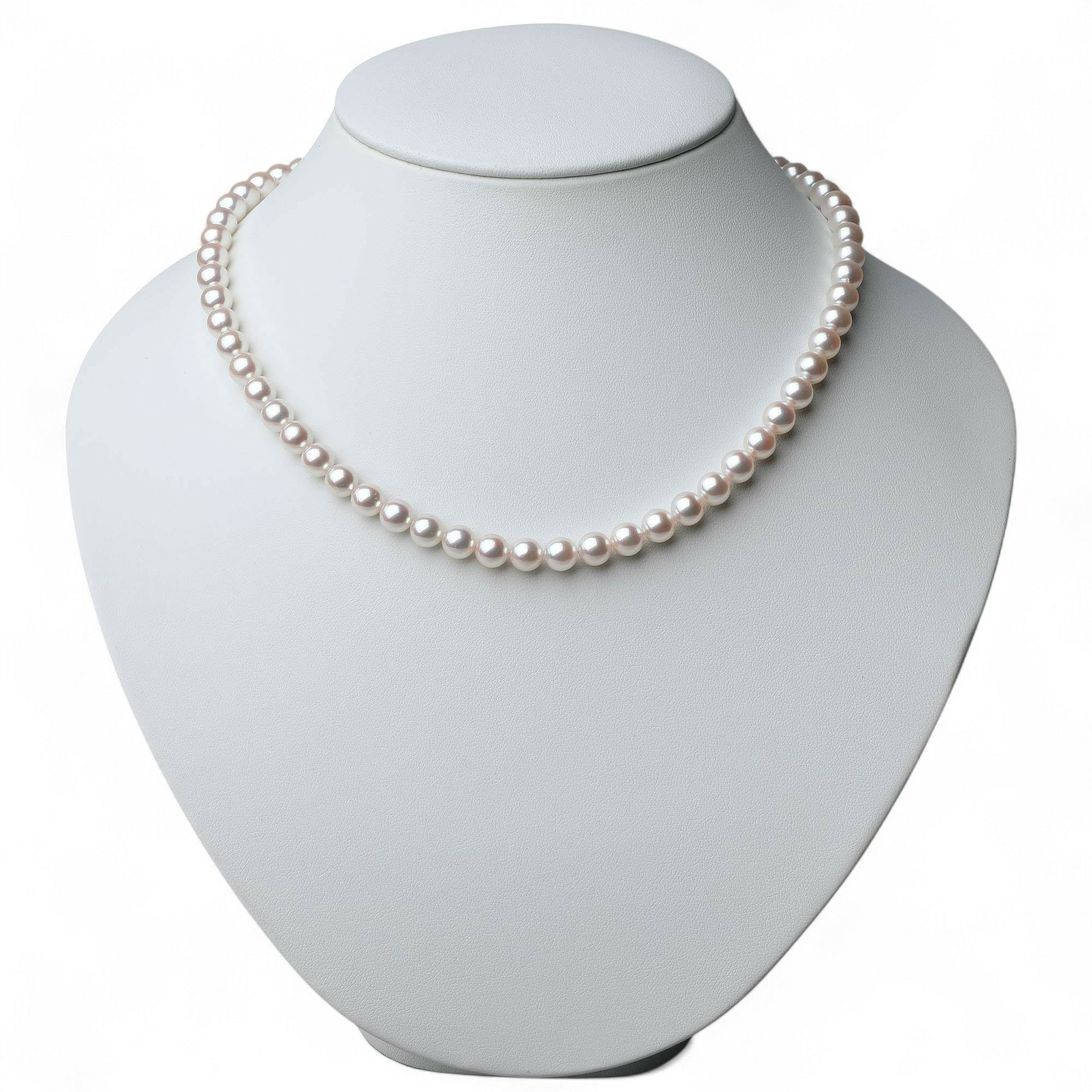 花珠真珠 ネックレスセット6.5-7.0mm -GOOD Quality-