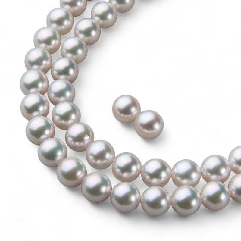 花珠真珠 ネックレスセット6.0-6.5mm -HIGH Quality-