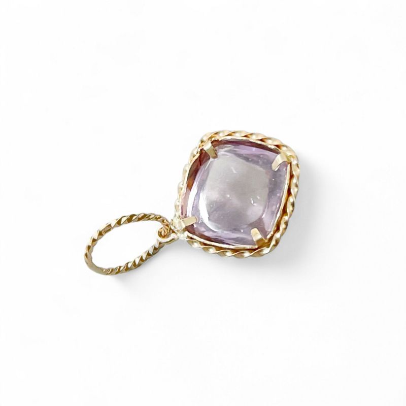 チャームペントップ　アメジスト