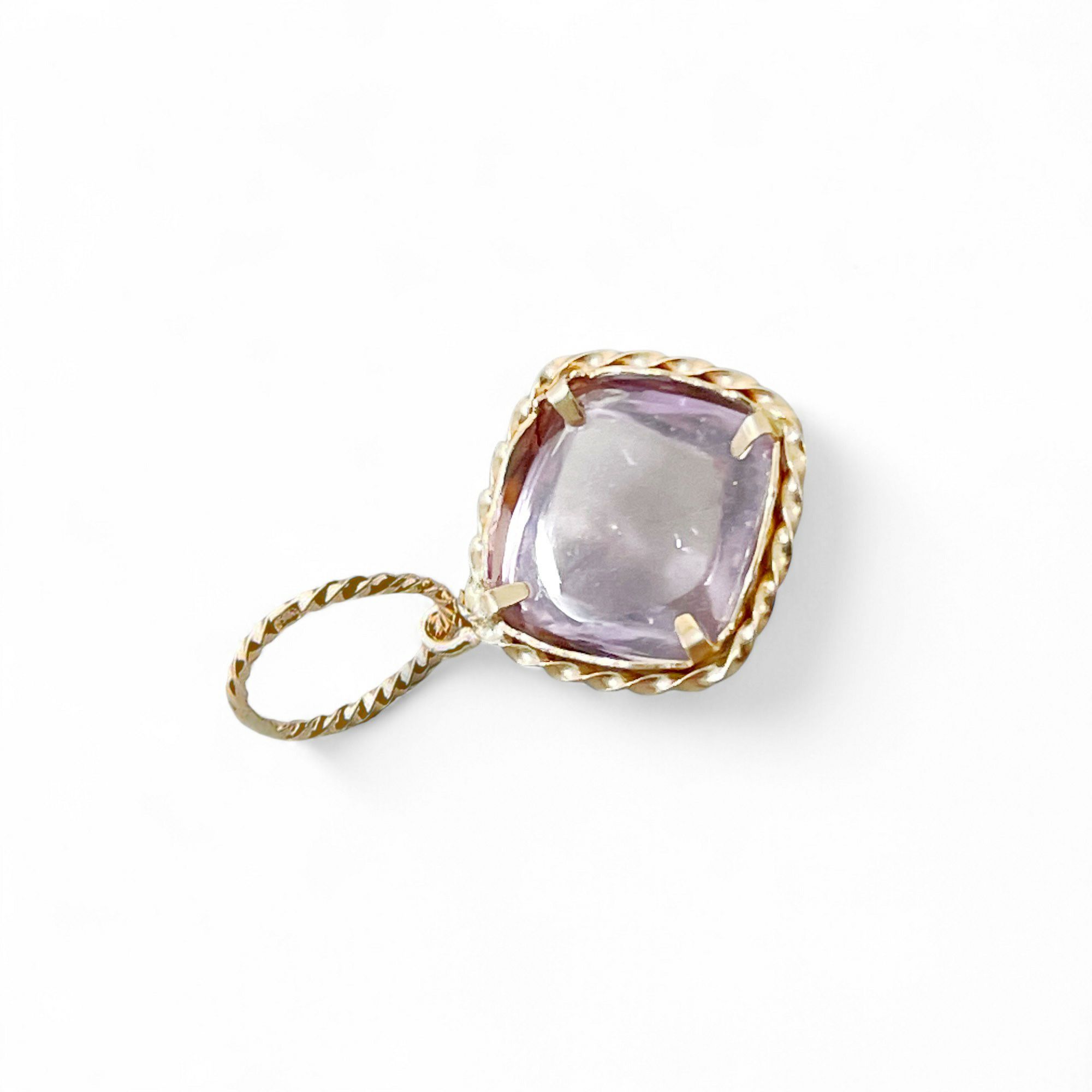 チャームペントップ　アメジスト