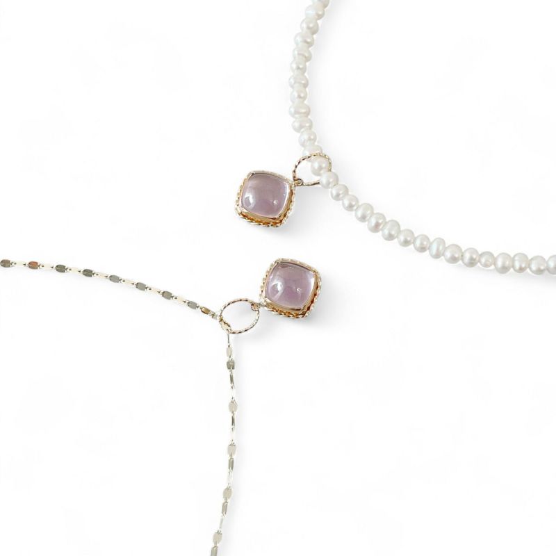 チャームペントップ　アメジスト