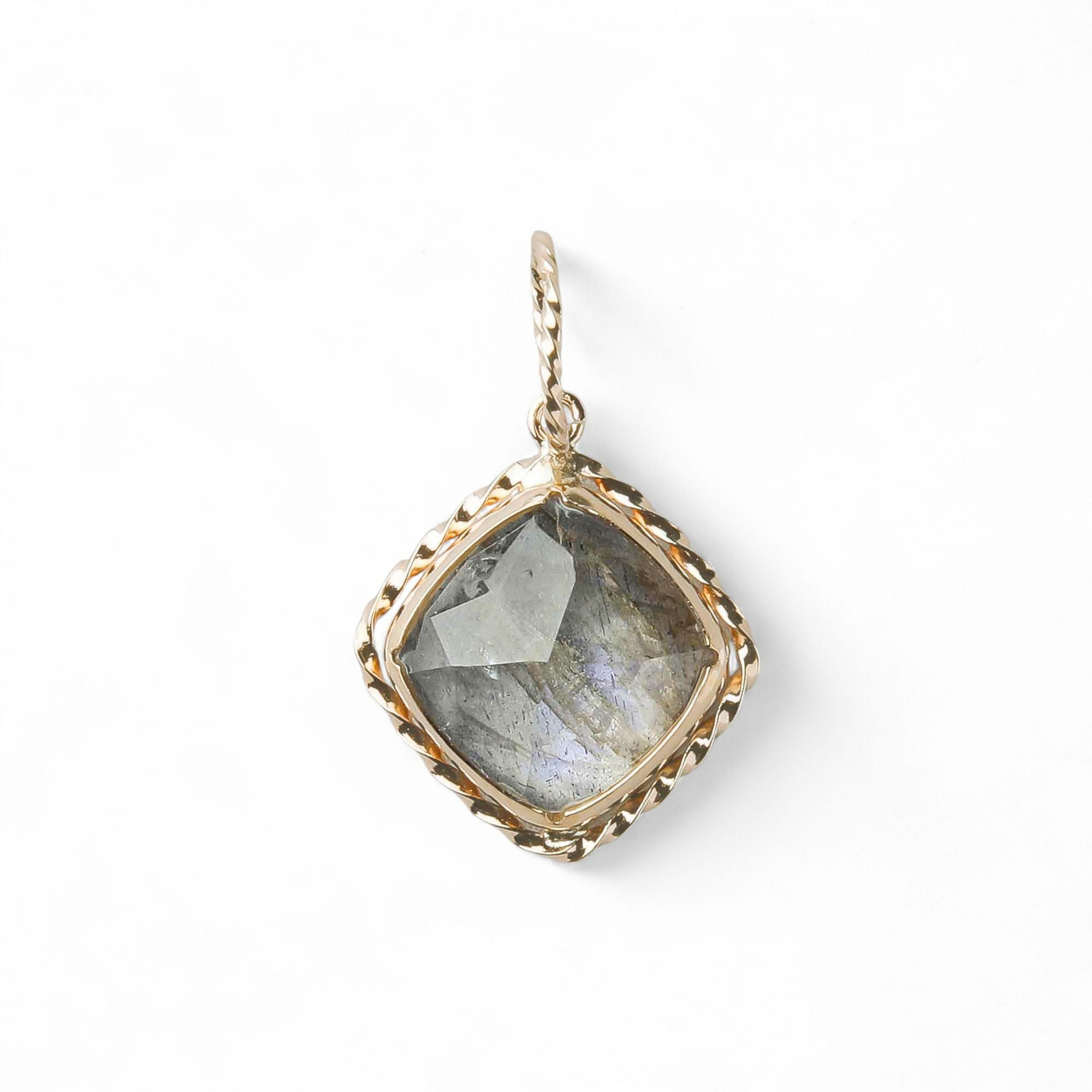 チャームペントップ　ラブラドライト