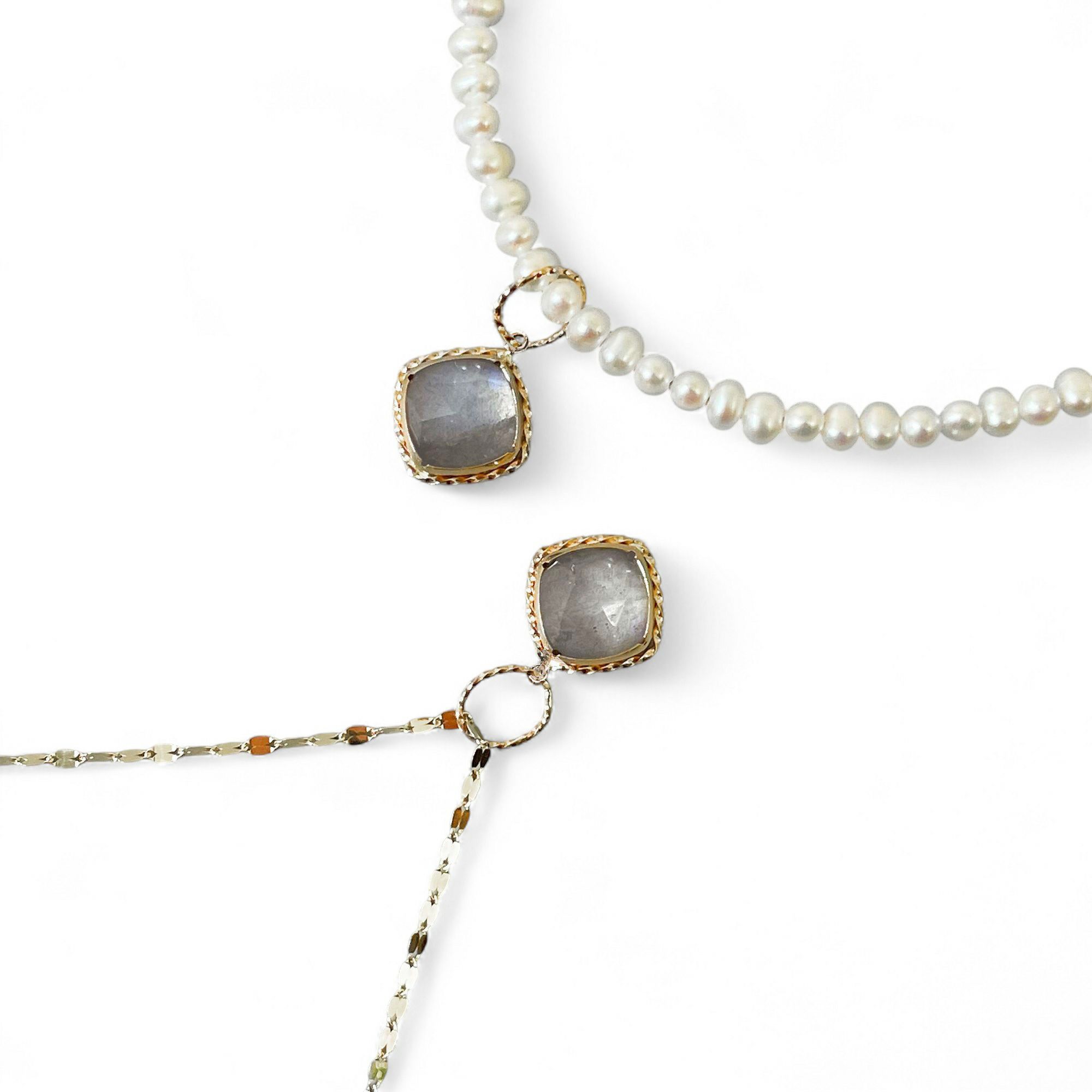 チャームペントップ　ラブラドライト