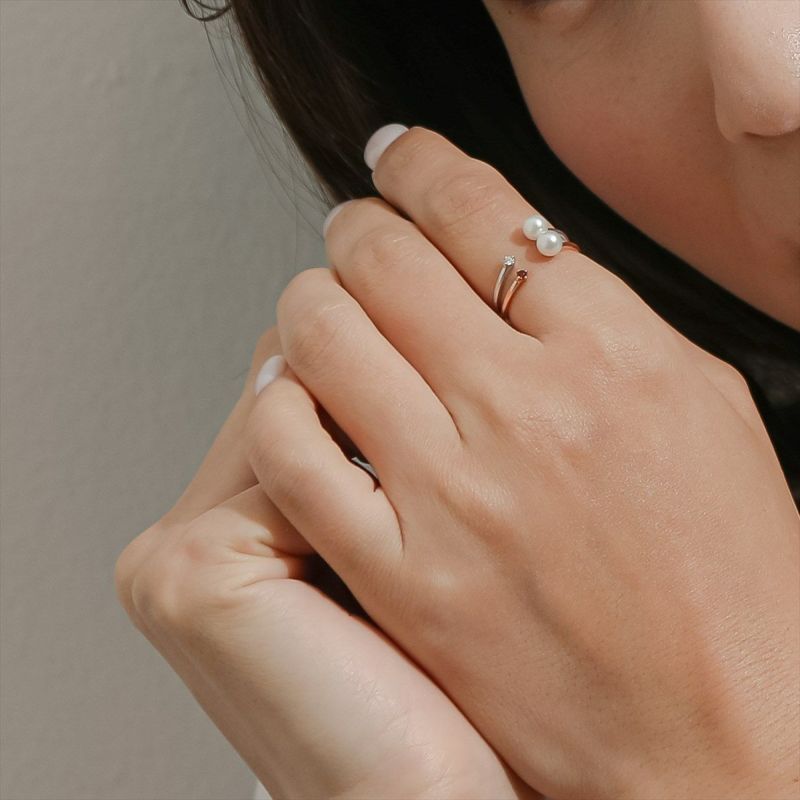 よろしく♫ページ　4-4.5mmパールリング　2点 よろしく♫ページ 4-4.5mmパールリング 2点 よろしく♫ページ 4-4.5mm