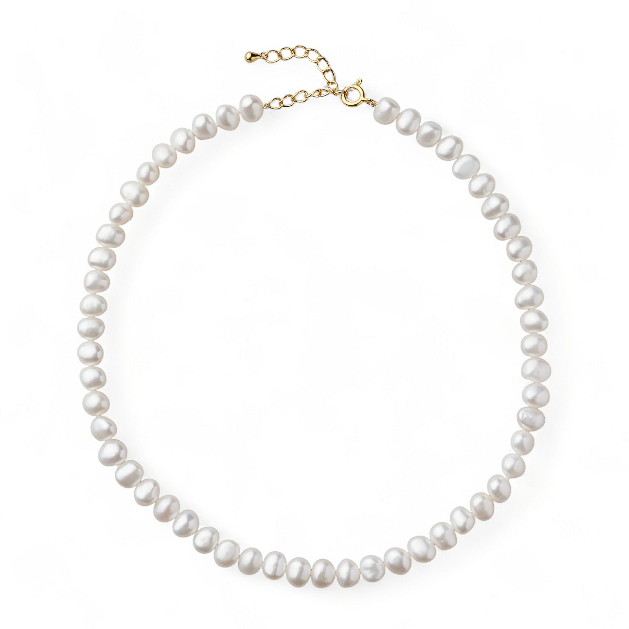 淡水バロック真珠 ネックレス7-8mm -Unique+-