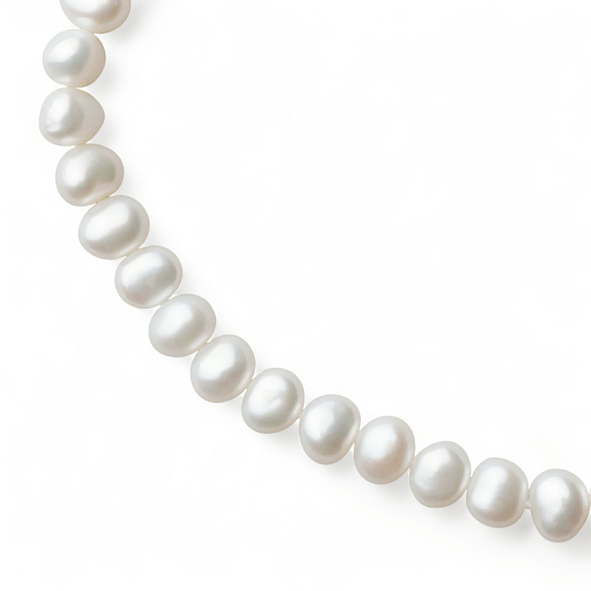 淡水バロック真珠 ネックレス7-8mm -Unique+-