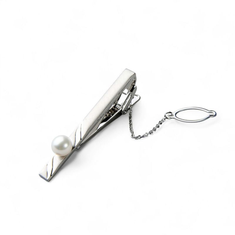 あこや真珠 1粒ペンダント &タイバー セット(A)