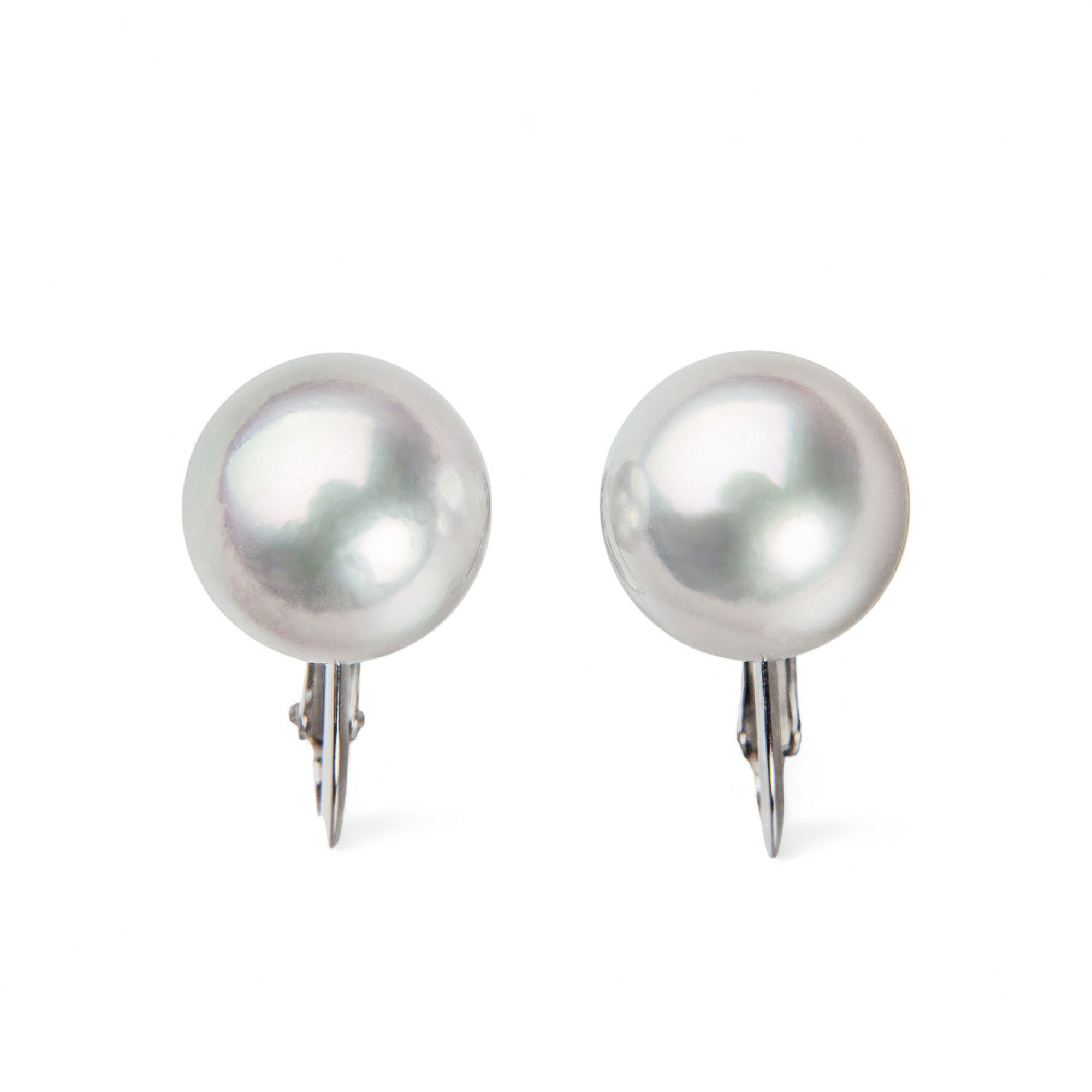 オーロラ真多麻真珠 イヤリング　8.5-9.0mm K14WG