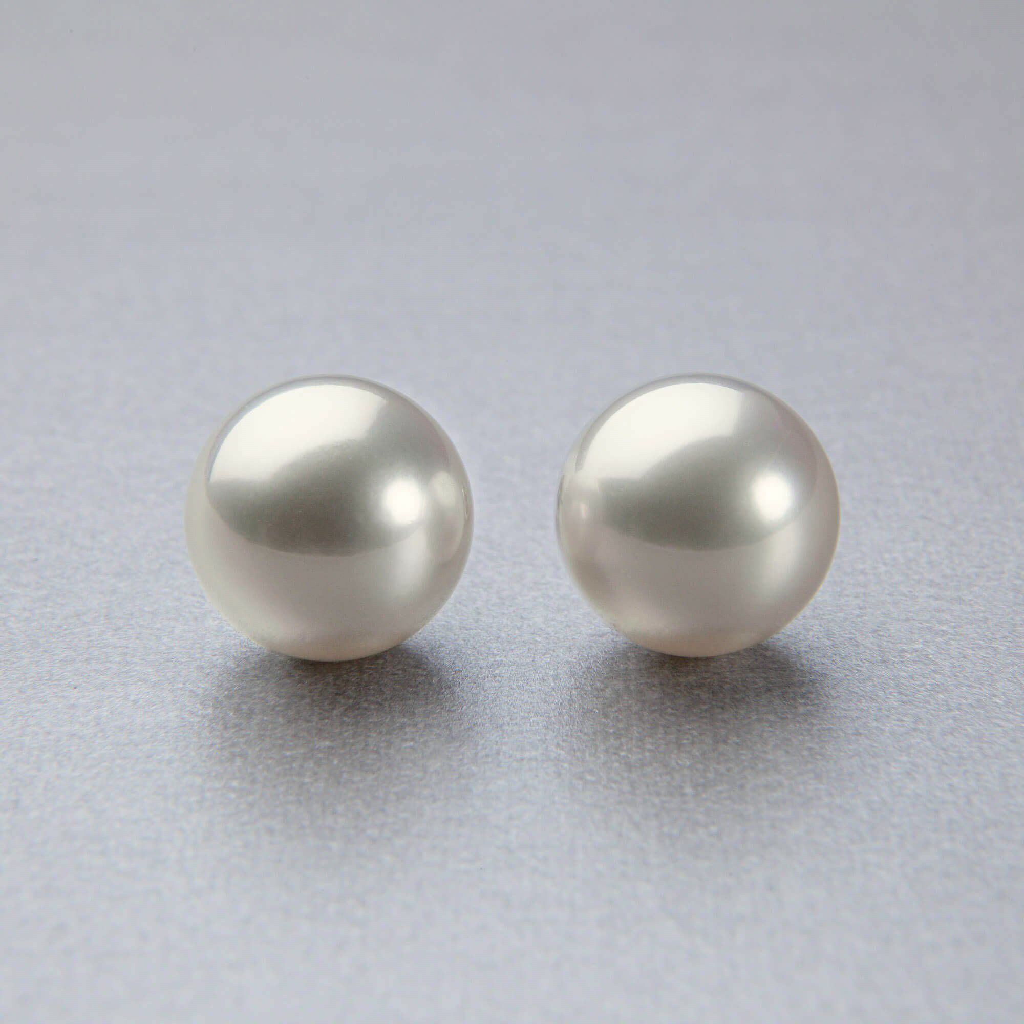 南洋白蝶真珠 ピアス12.2/12.3mm PT900 | 南洋真珠ピアス・イヤリング 