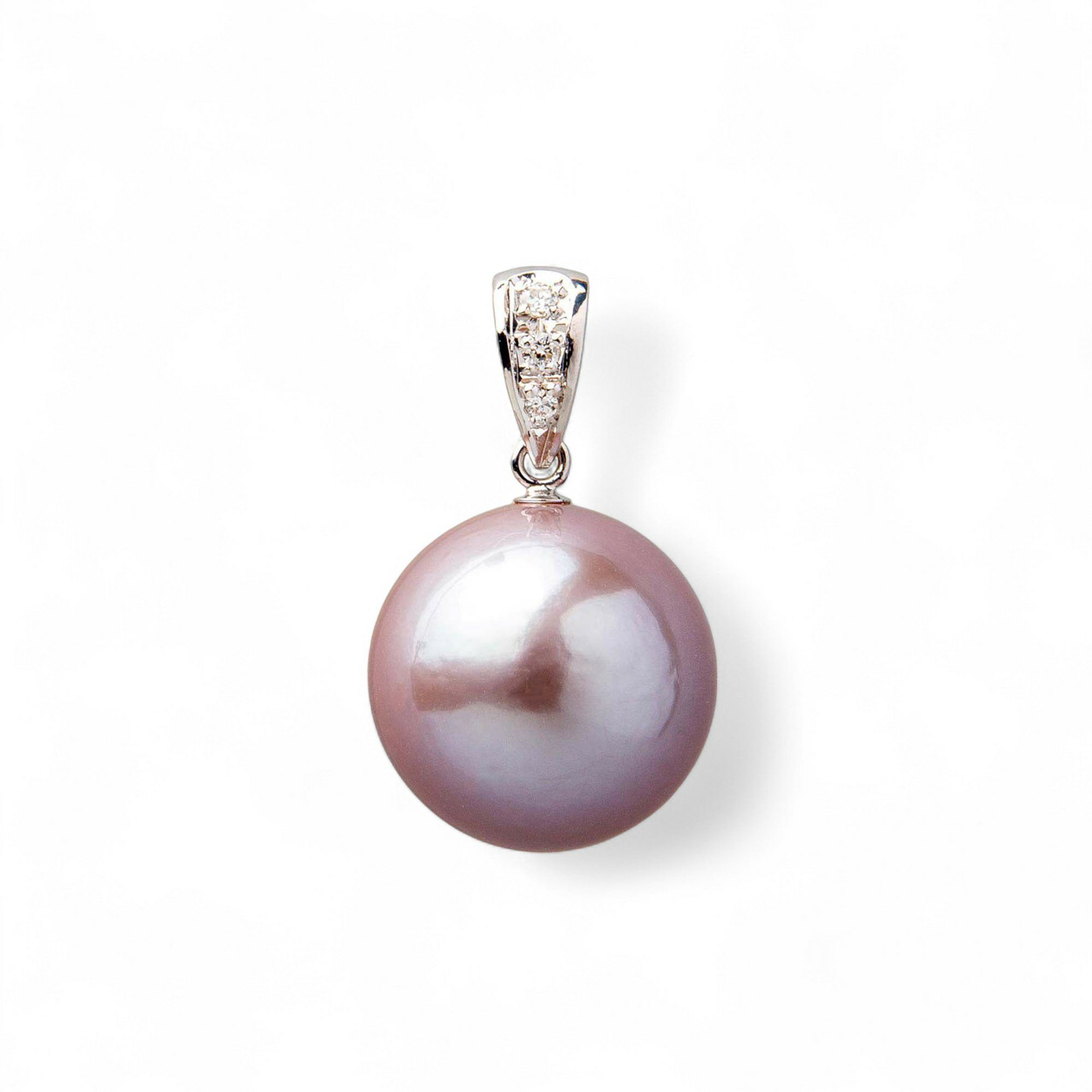 Mauvette 淡水真珠 ペンダントトップ　13mmUP K18WG