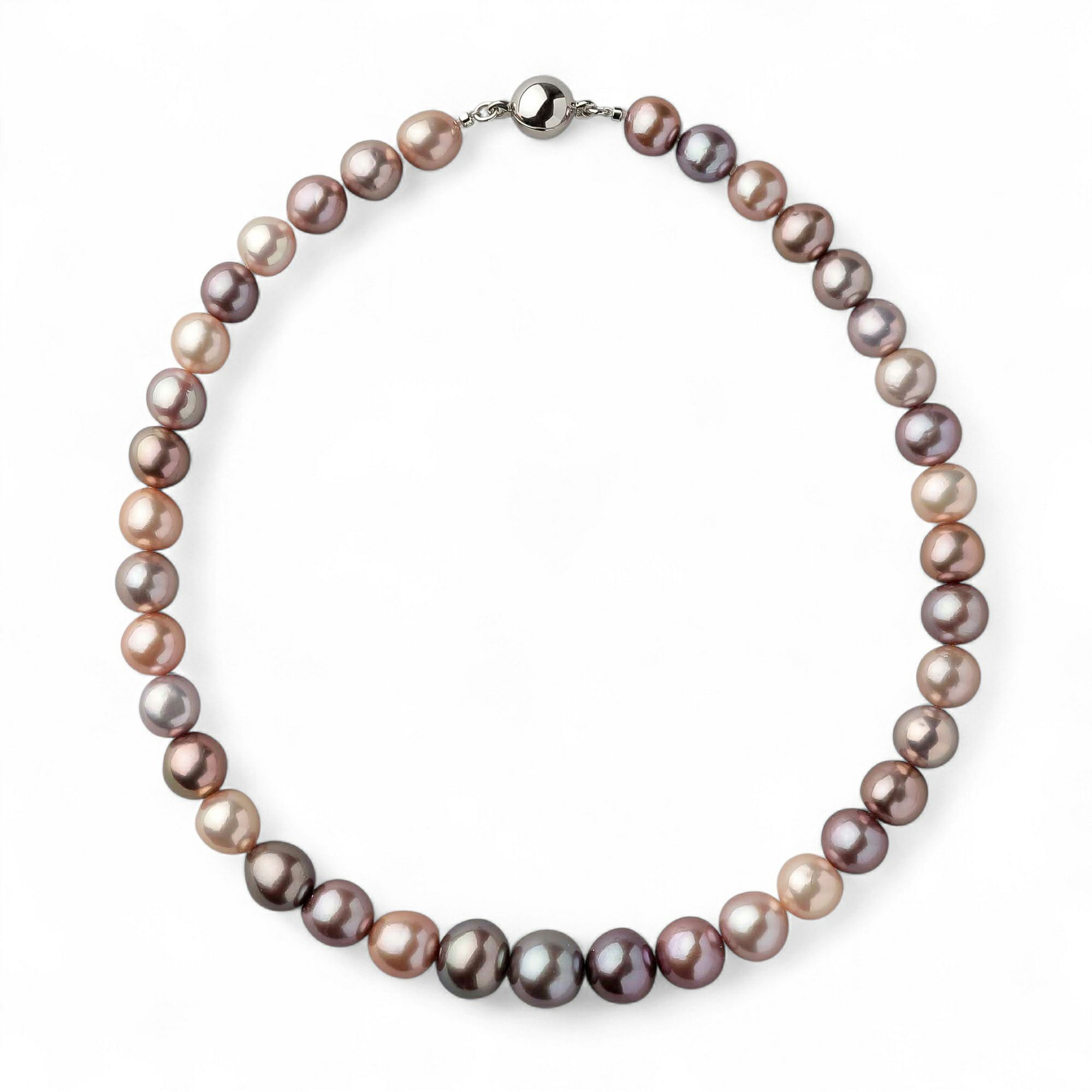 plumberry 淡水真珠 ネックレス　10-13mm マルチカラー