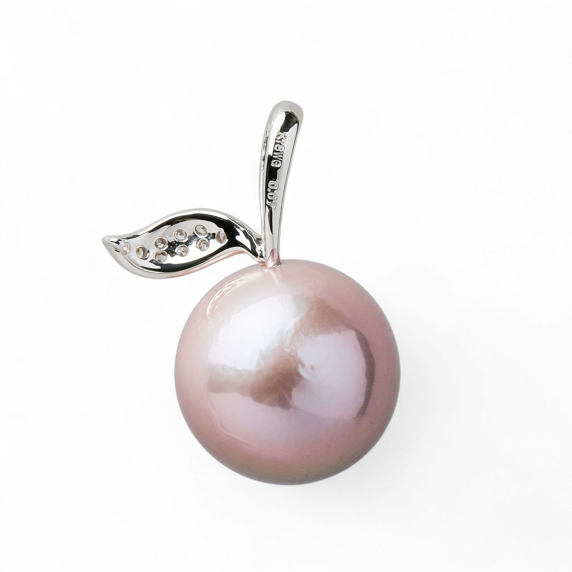 plumberry 淡水真珠 ペンダントトップ　13mmUP K18WG