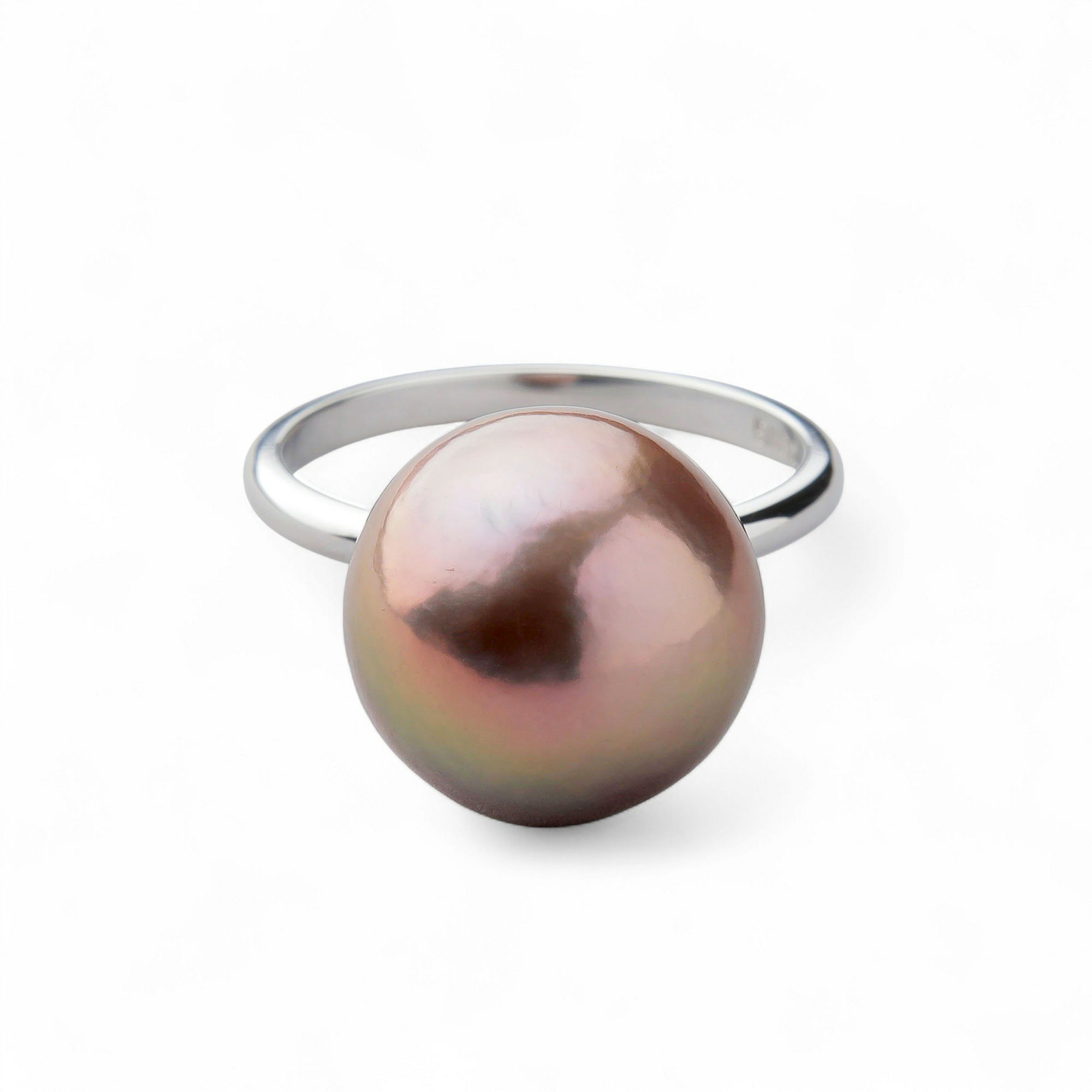 plumberry 淡水真珠 リング12mmUP K18WG