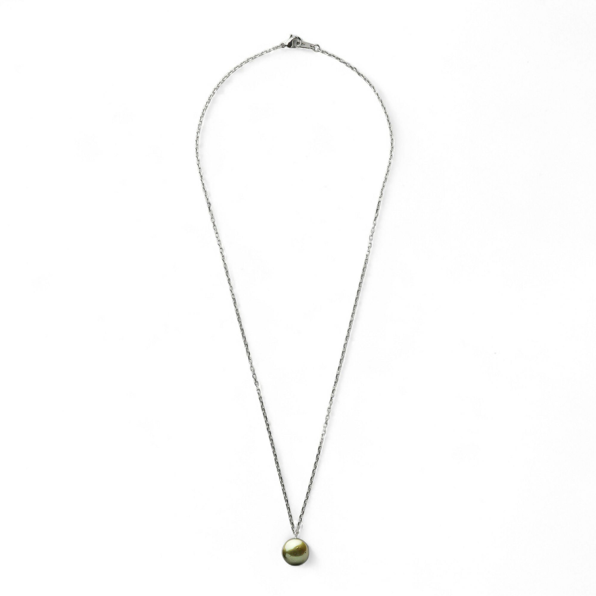 Pistachio タヒチ黒蝶真珠 ペンダント　11mmUP SUS316L