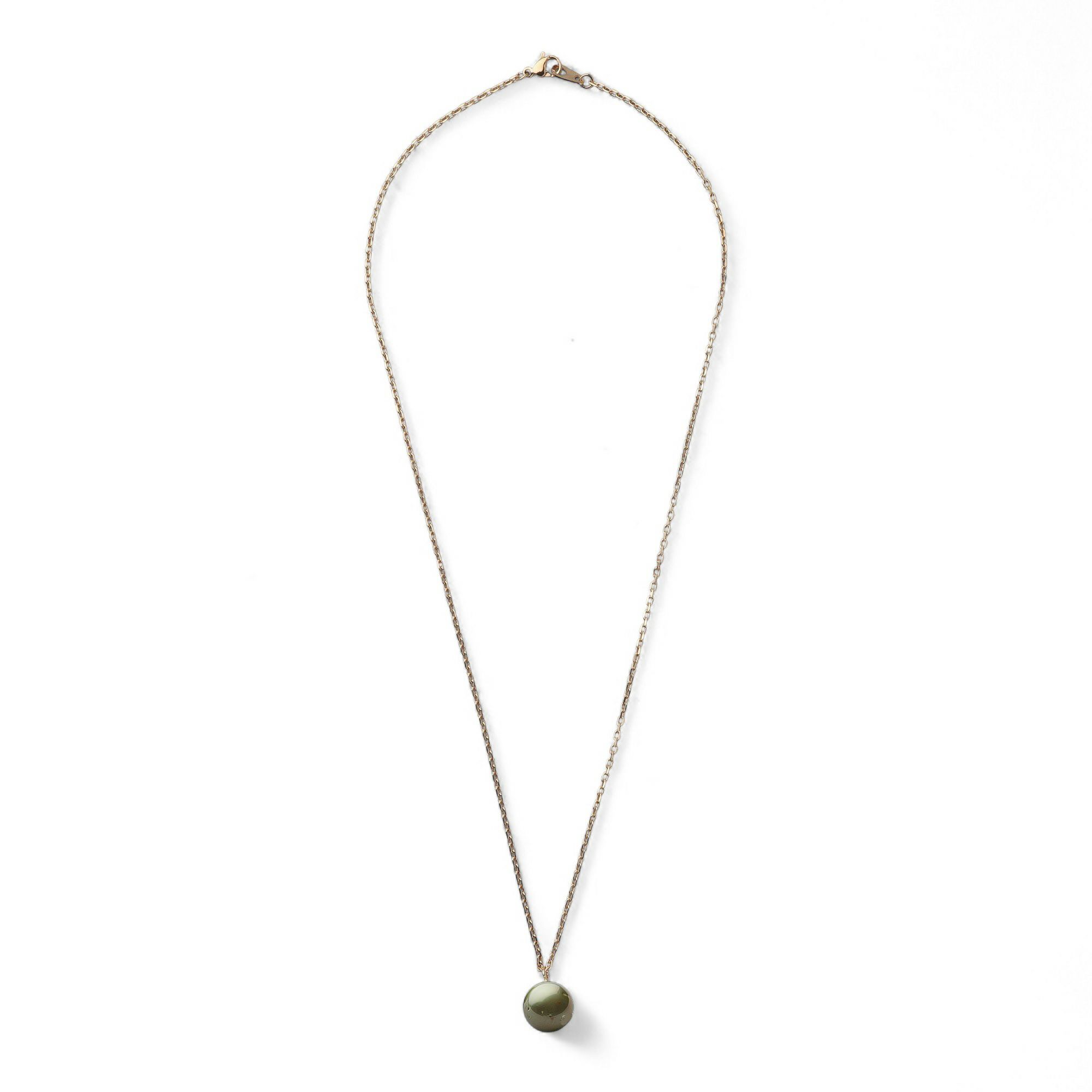 Pistachio タヒチ黒蝶真珠 ペンダント　11mmUP SUS316L GP