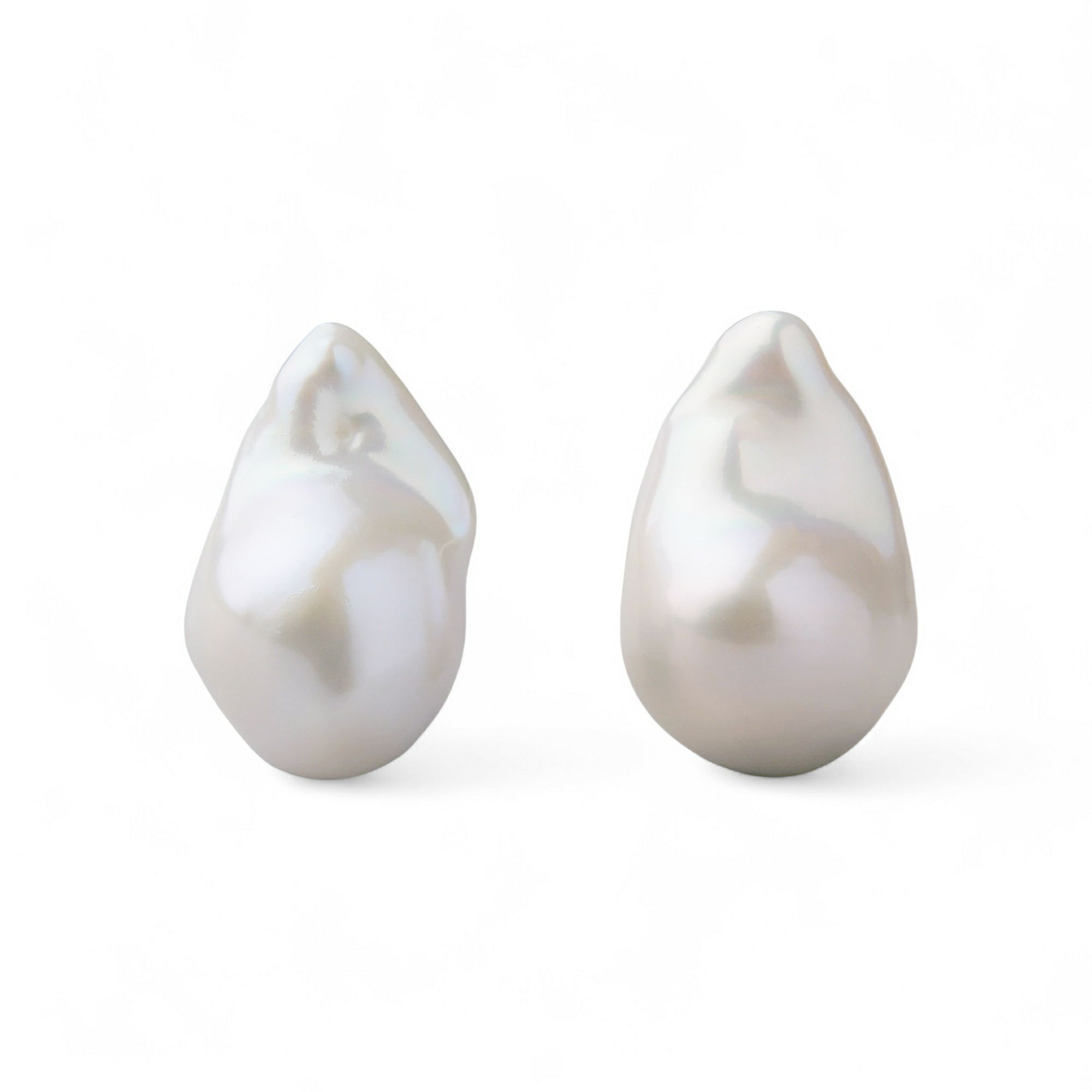 Unique+ 淡水真珠 ピアス12mmUP K18YG オイスターバロック