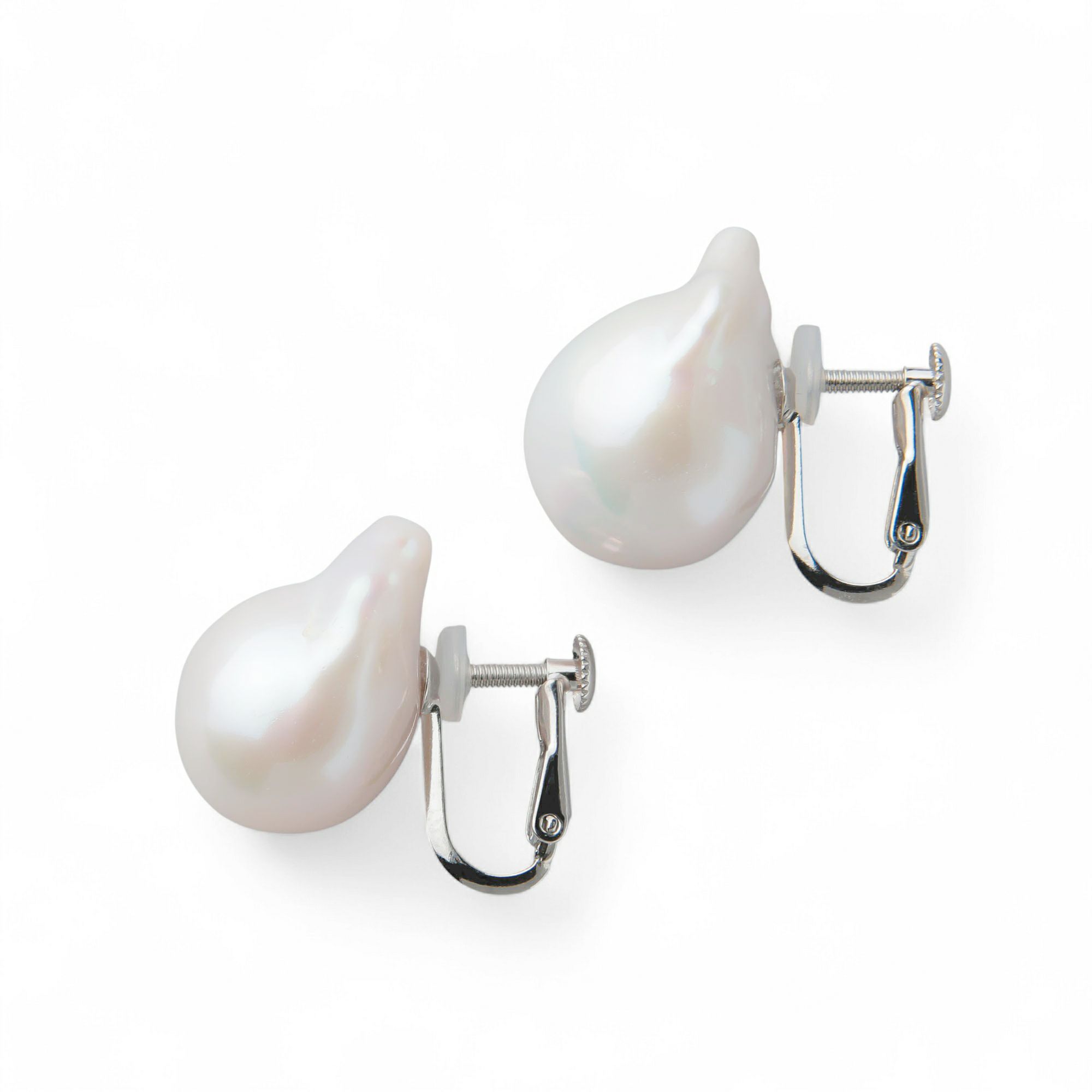 Unique+ 淡水真珠 ピアス12mmUP K18YG オイスターバロック