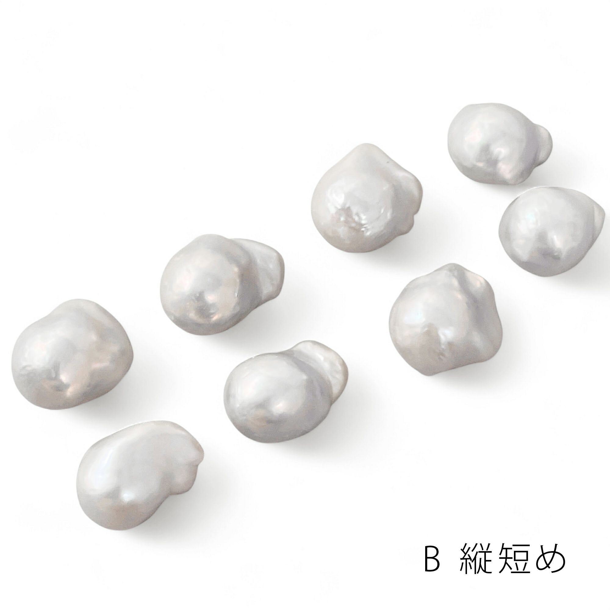 Unique+ 淡水真珠 ピアス12mmUP K18YG オイスターバロック