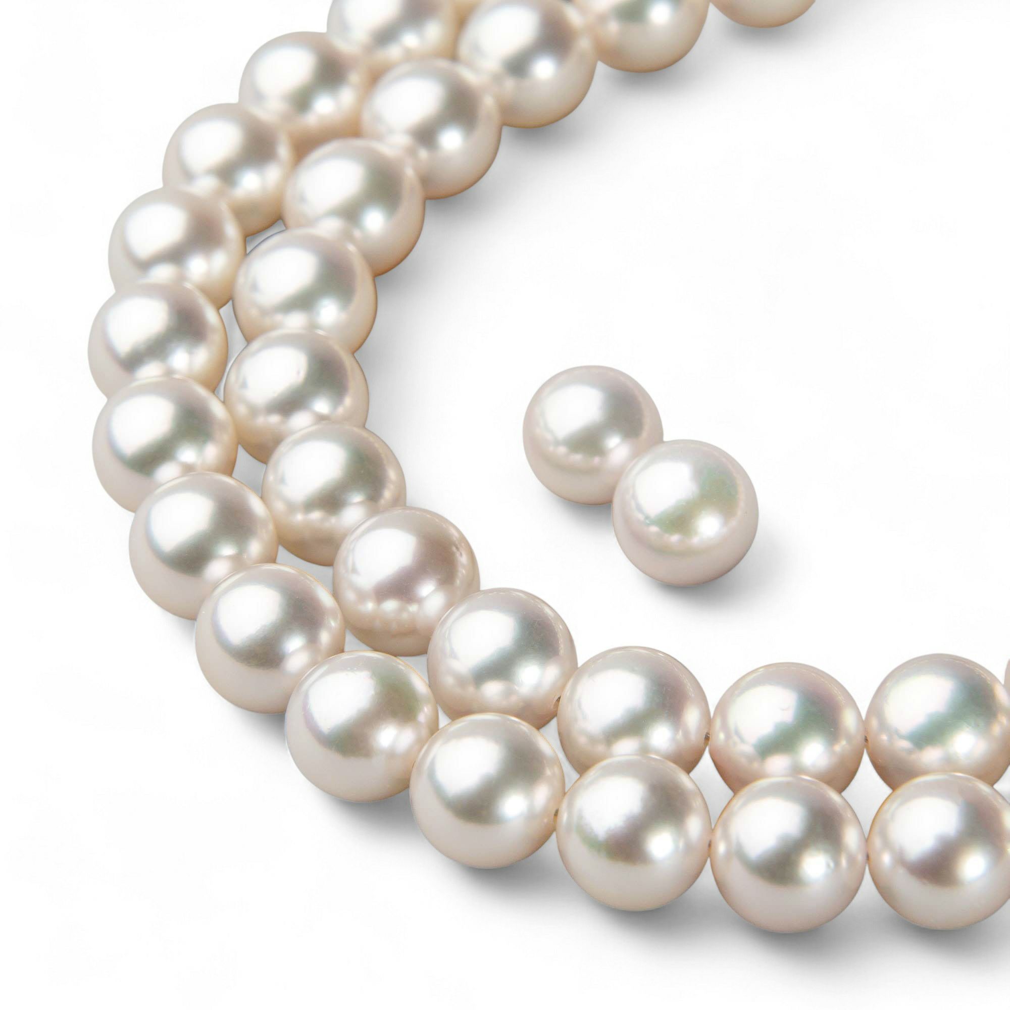 あこや真珠 ネックレスセット7.5-8.0mm -準花珠-