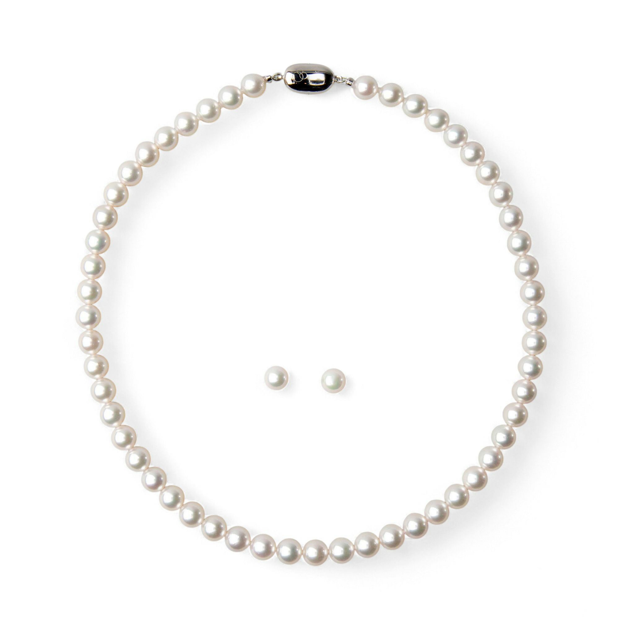 あこや真珠 ネックレスセット7.5-8.0mm -準花珠-