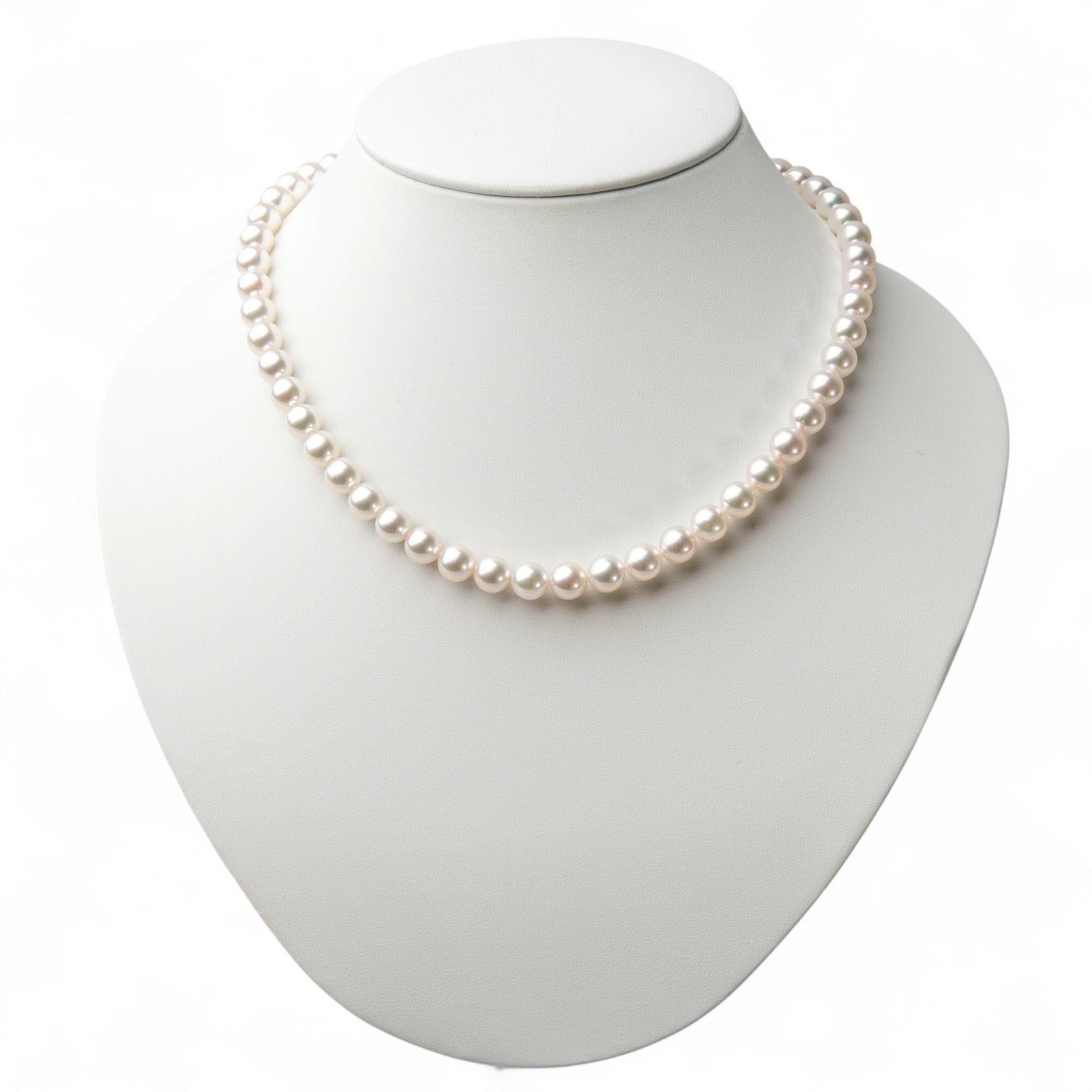 あこや真珠 ネックレスセット7.5-8.0mm -準花珠-