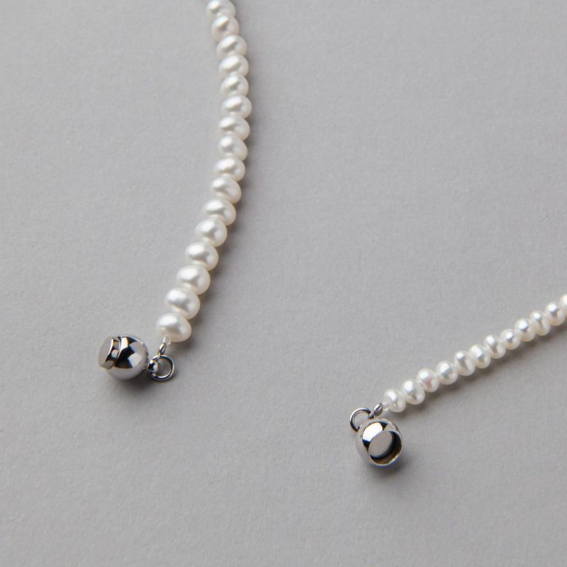 淡水真珠×オパール ネックレス 2.5-5.0mm ミックス | 淡水真珠ネックレス