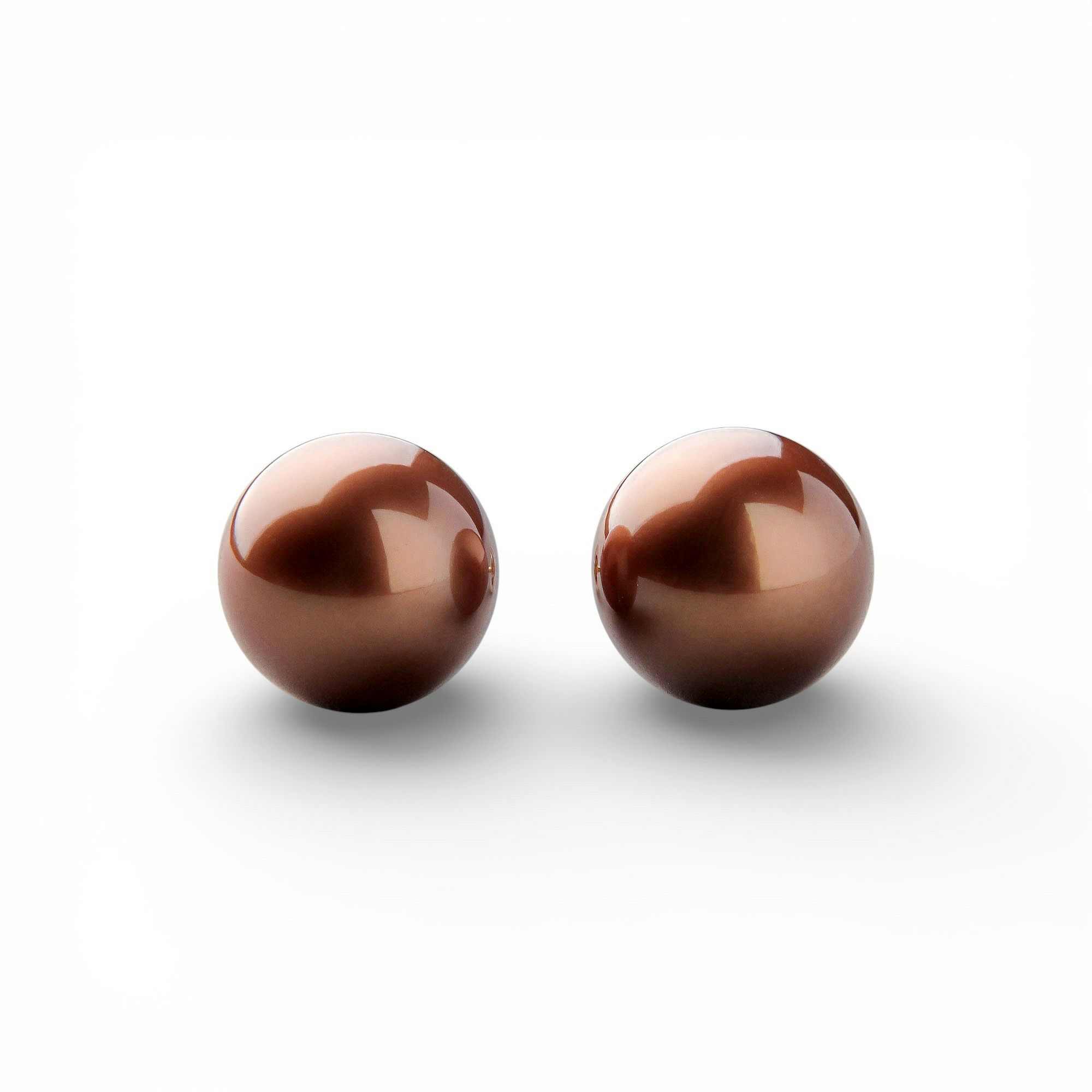 Chocolat タヒチ黒蝶真珠 ピアス　12mmUP K18YG