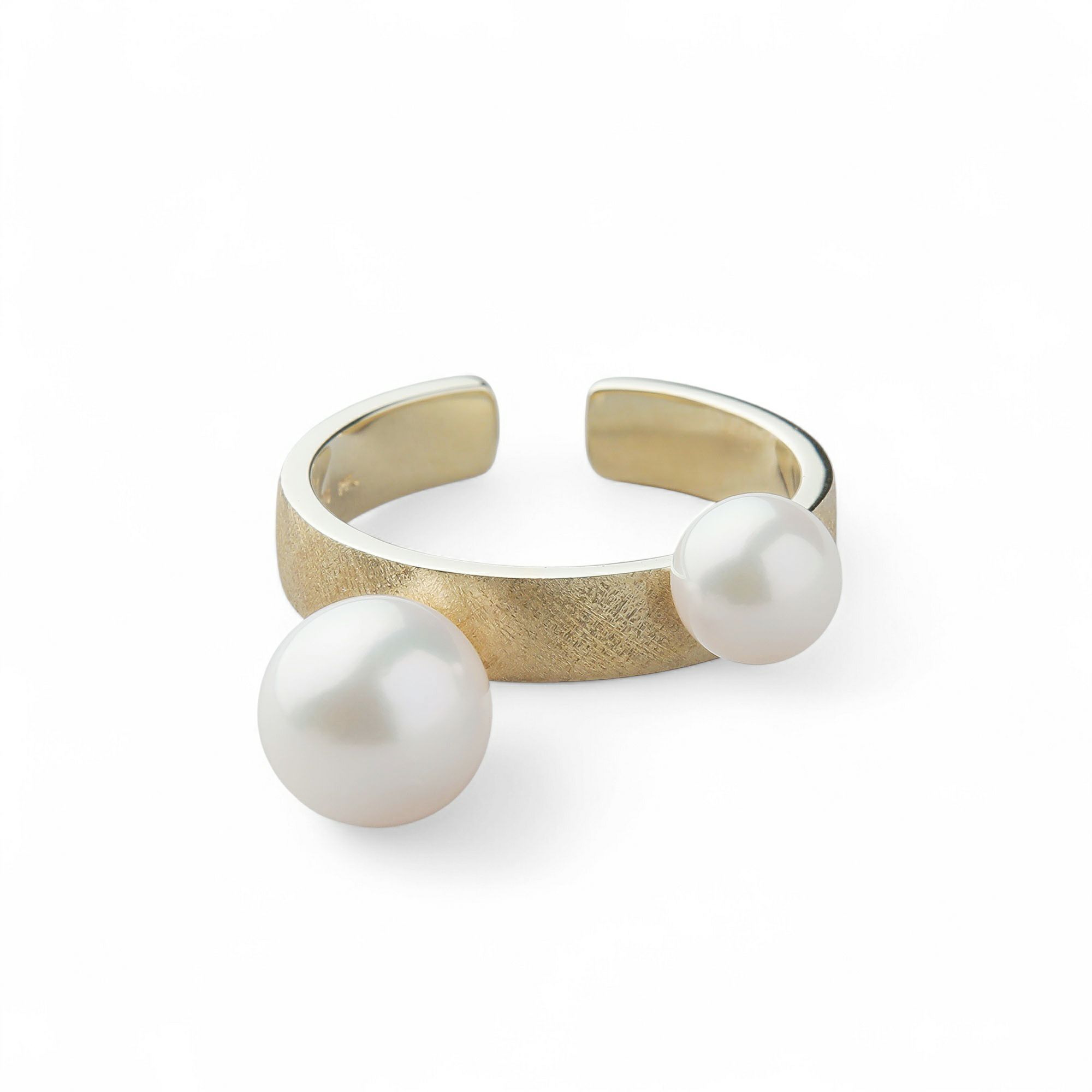 あこや真珠 イヤーカフリング5.5-8.0mm K10YG