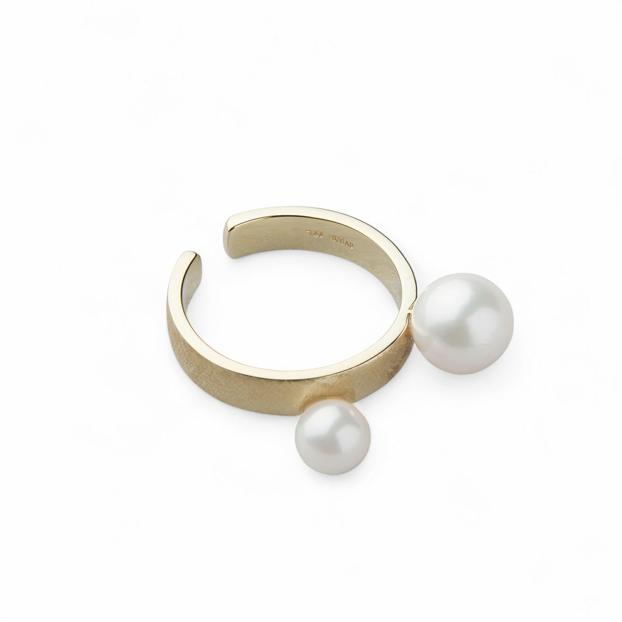 あこや真珠 イヤーカフリング5.5-8.0mm K10YG