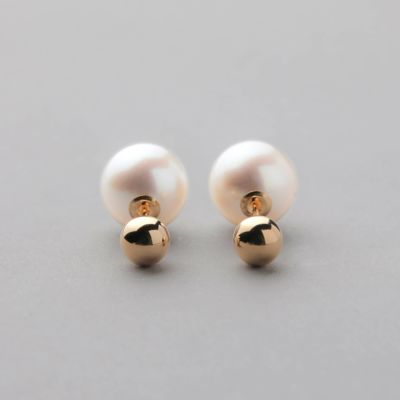 BonBon あこや真珠 パールキャッチ 9.0-9.5mm メタルボールK18YG