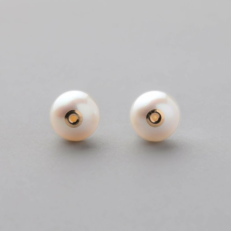 BonBon あこや真珠 パールキャッチ　9.0-9.5mm メタルボールK18YG