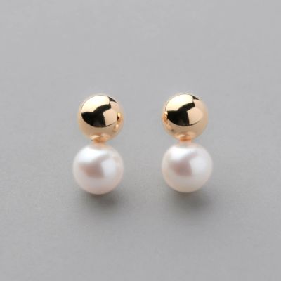 BonBon あこや真珠 パールキャッチ 9.0-9.5mm メタルボールK18YG