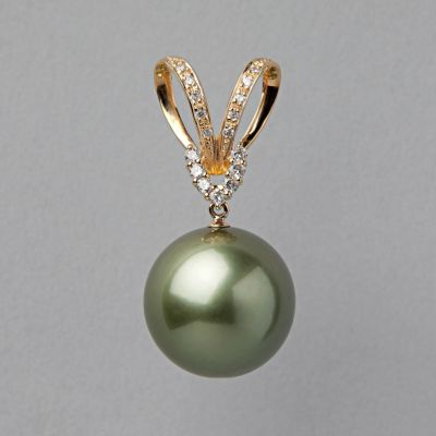 カジュアルパール 南洋真珠デザインネックレス40cm18金-