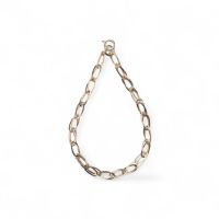 ツインオーバルチェーン 17cmK10YG ブレスレット